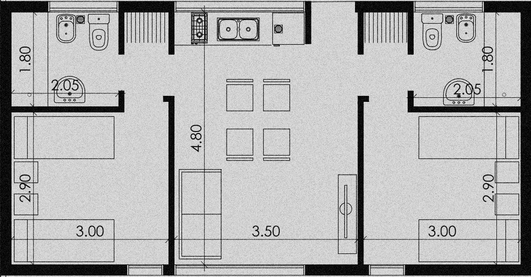Plano de unidad funcional Garabi Casas en Añelo